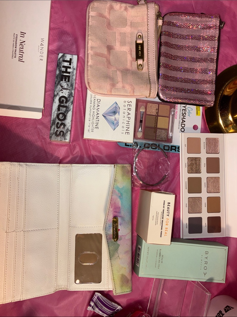 Michael Kors Soft Blush Structured Satchel with Gold Hardware-Bundle - Picture 15 of 16